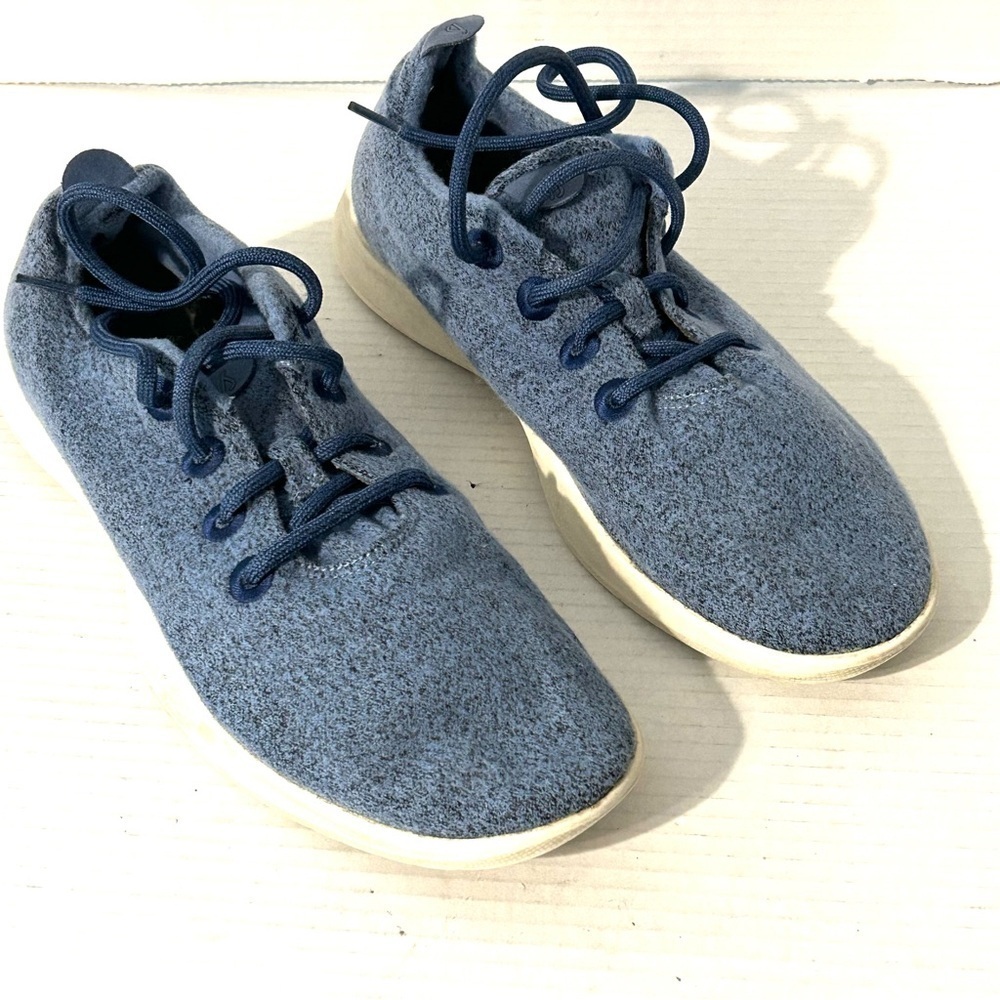 Allbirds Wool Runners Mens Size 11 Sneakers Medium Blue Lace Up Tennis Shoes